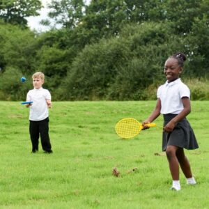Children playing tennis