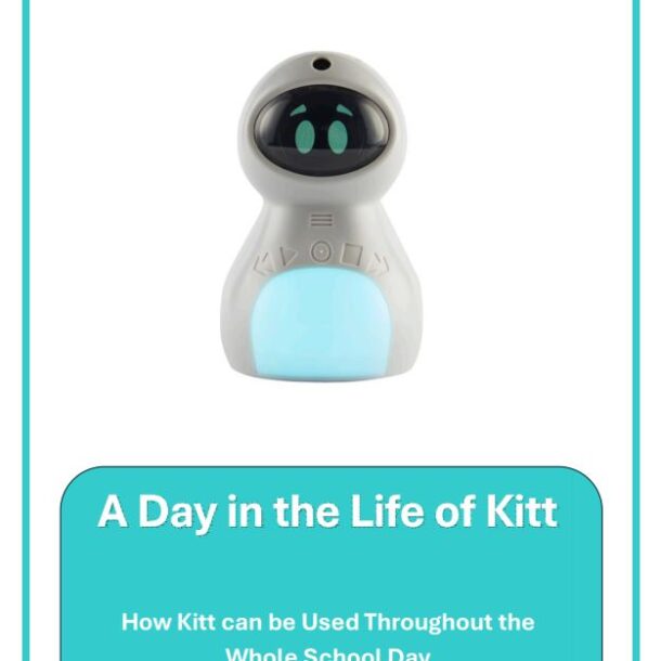 Front Cover of 'Day in the Life of Kitt' document. Features an image of Kitt and the title.