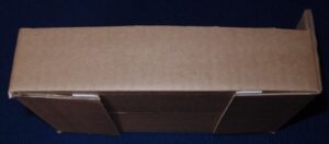 Side of cardboard box