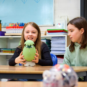 Children playing with Eggcellent Maths